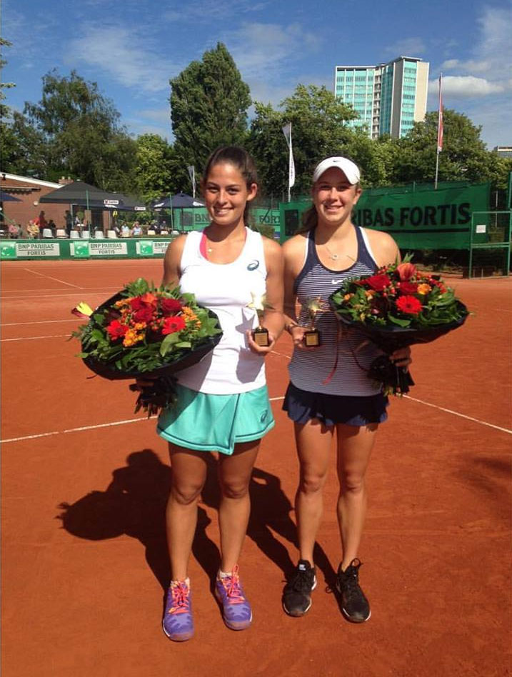 Carol Meligeni Ã© campeÃ£ de duplas em Bruxelas, na BÃ©lgica